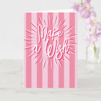 Cabana Streifen "Make a Wunsche" Burg in Rosa