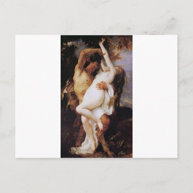 Cabanel Alexandre Nymphe et Satyr 1860 Postkarte (Vorderseite)