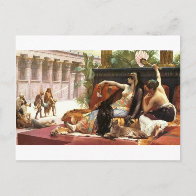 Cabanel Cleopatra Testpoisons über verurteilte Pri Postkarte (Vorderseite)