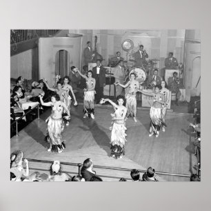 Cabaret Dancers, 1941. Vintages Foto Poster