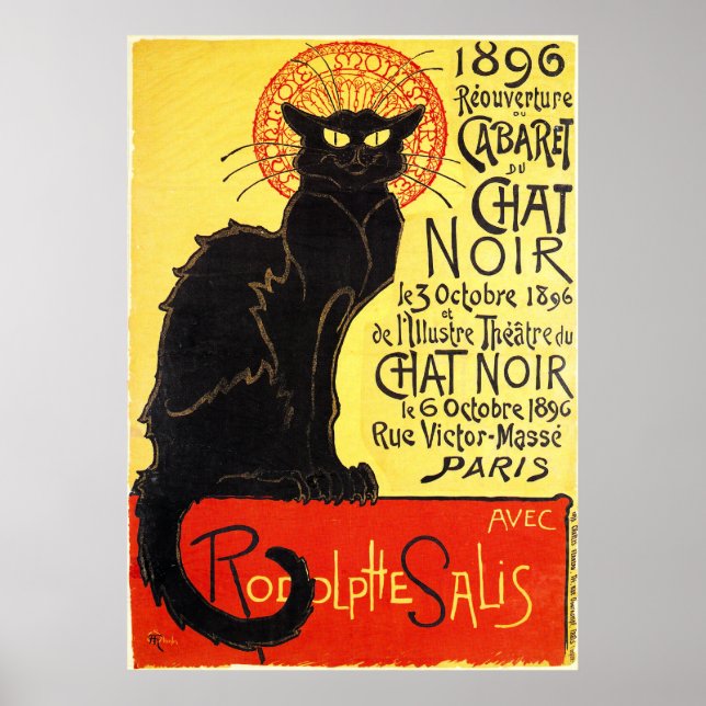 Cabaret du Chat Noir, Steinlen Poster (Vorne)