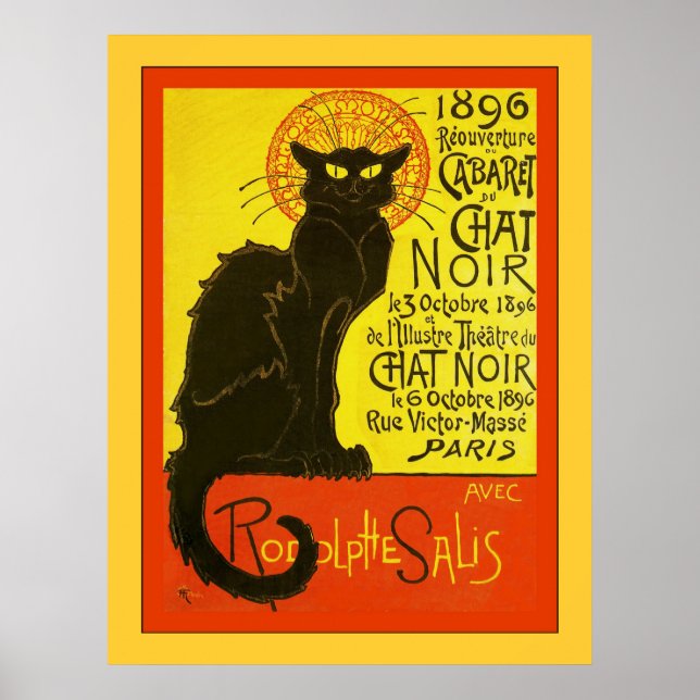 Cabaret du Chat Noir ~ Vintage Werbung Poster (Vorne)