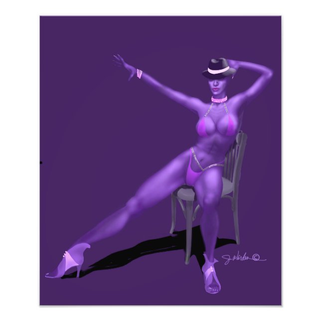 Cabaret-Tänzerin Poster Druck (Vorne)