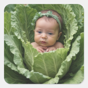 Cabbage Patch Baby Quadratischer Aufkleber