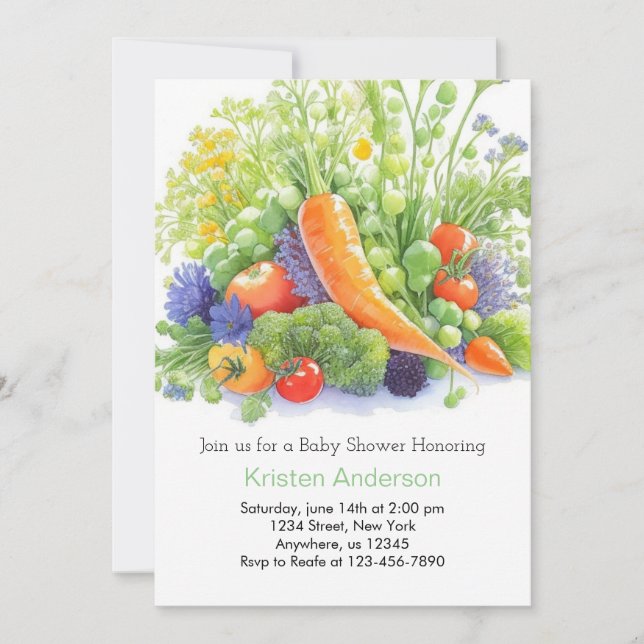 Cabbage Patch Joy Baby Dusche Einladung (Vorderseite)