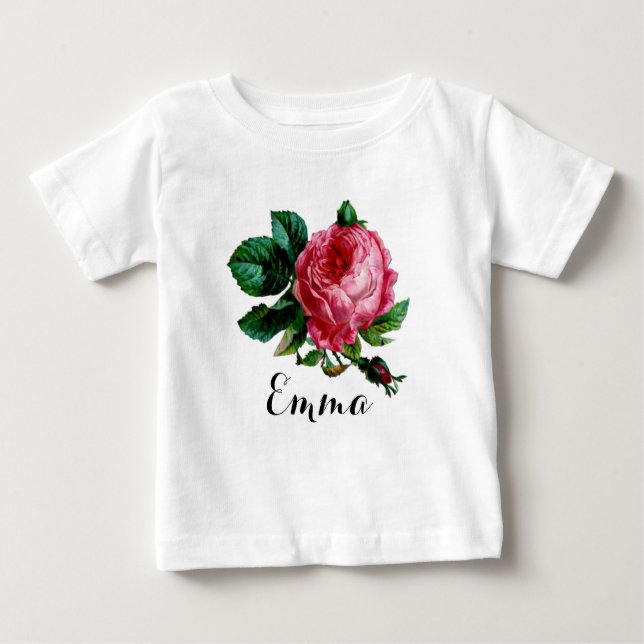 Cabbage Rose Tuti Onesy Baby T-shirt (Vorderseite)