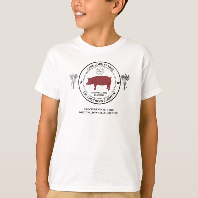 Cabe Landkreis Pig Catching Contest KIDS T-Shirt (Vorderseite)