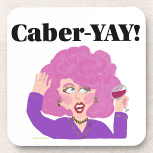 Caber-YAY wine lady Untersetzer