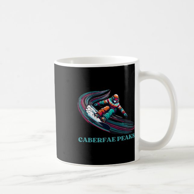 Caberfak Peaks Michigan Snowboarding Kaffeetasse (Rechts)