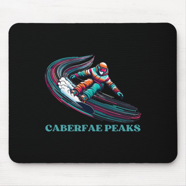 Caberfak Peaks Michigan Snowboarding Mousepad (Vorne)
