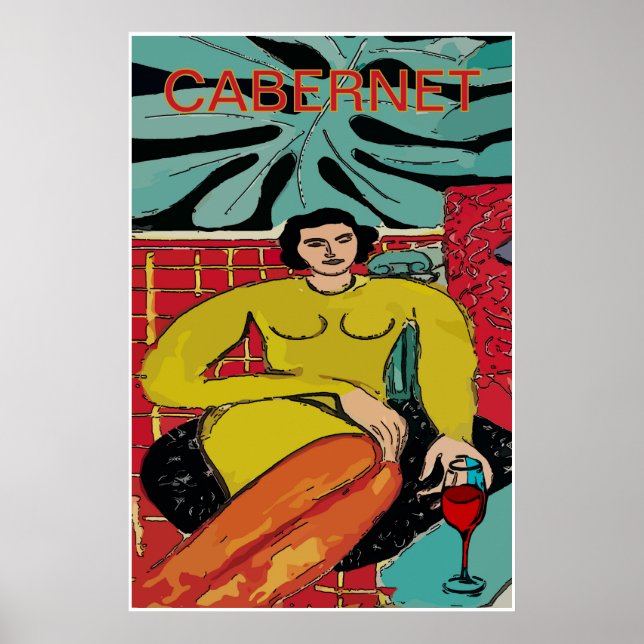 Cabernet Magd, Wein Poster (Vorne)