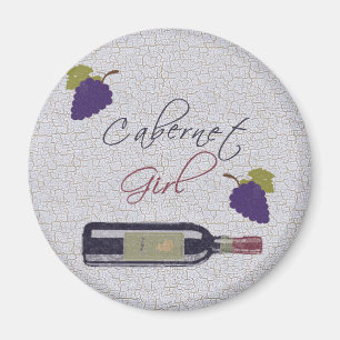 Cabernet Sauvignon Girl Vintag Magnet