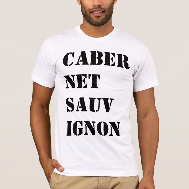 Cabernet-Sauvignon Wein-Shirt T-Shirt (Vorderseite)