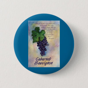Cabernet Sauvignon Wine Button