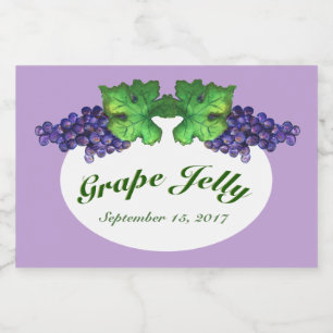 Cabernet Traubenjelly und Jam Label Lila Lebensmitteletikett