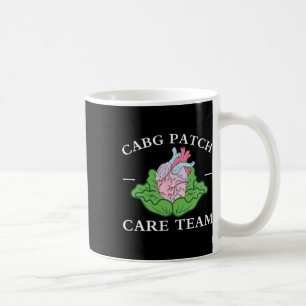 Cabg Patch Care Team Krankenschwester Cabbage Herz Kaffeetasse