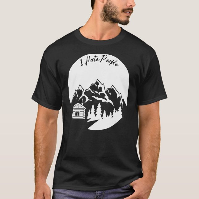 Cabin Adventure Camping Wandern T-Shirt (Vorderseite)