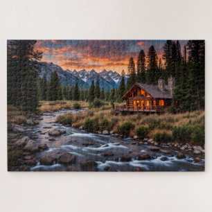 Cabin Beside a River Puzzle