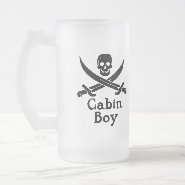 Cabin Boy Glass Stein Mattglas Bierglas (Links)