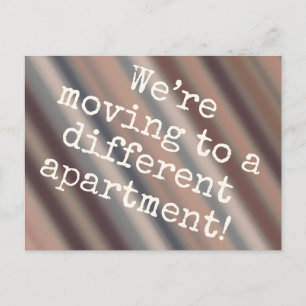 Cabin Chic Neue Wohnung Postcard Ankündigungspostkarte