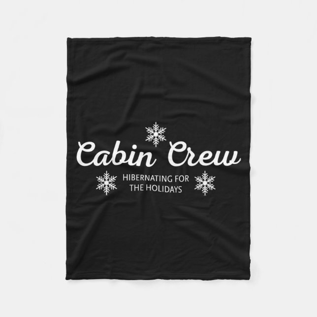 Cabin Crew Christmas Pjs Family Christmas Pajamas  Fleecedecke (Vorderseite)