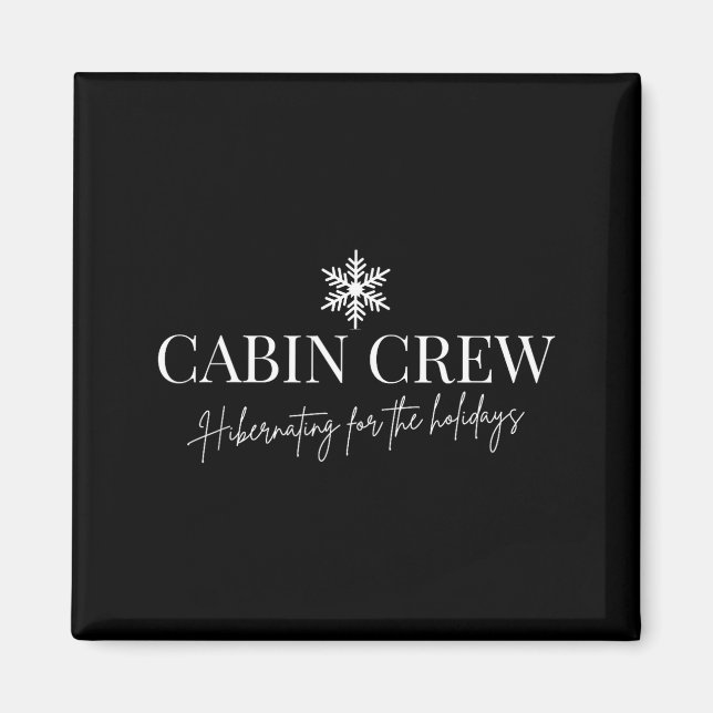 Cabin Crew Christmas Pjs Family Christmas Pajamas  Magnet (Vorne)