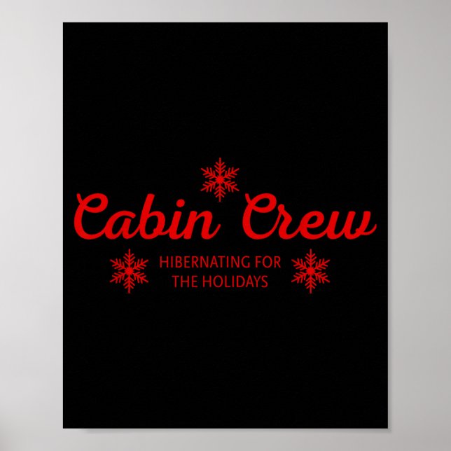 Cabin Crew Christmas Pjs Family Christmas Pajamas  Poster (Vorne)