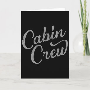 Cabin Crew Freunde Familie Gruppe See oder Berg V Karte