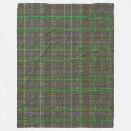 Cabin Forest Green Tartan Fleecedecke