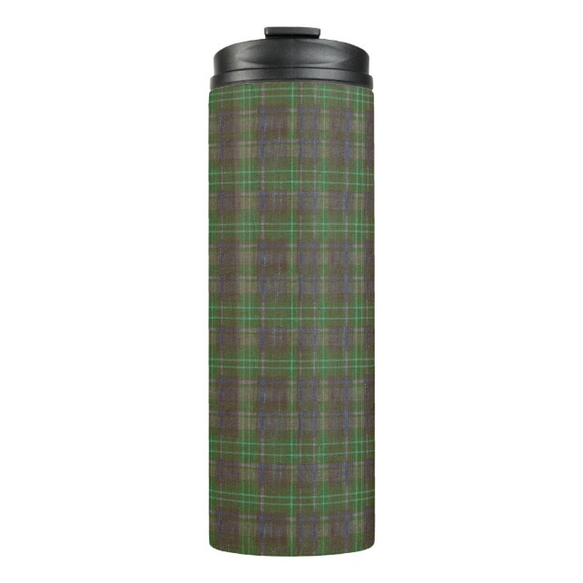 Cabin Forest Green Tartan Thermosbecher (Vorderseite)