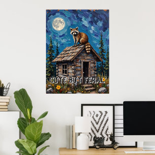 Cabin Guardian: Waschbären Nachtwache Poster