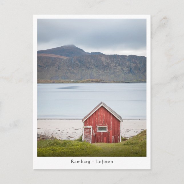 Cabin Ramberg Lofoten Postkarte (Vorderseite)