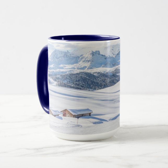 Cabin Retreat Snowscape | Dolomiten Tasse (Vorderseite Links)