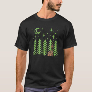Cabin-Shirt Wald Wandern Camping Männer Frauen Nat T-Shirt