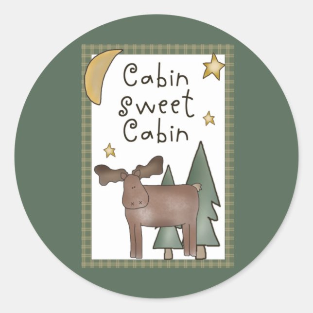 Cabin Sweet Cabin Stickers (Vorderseite)