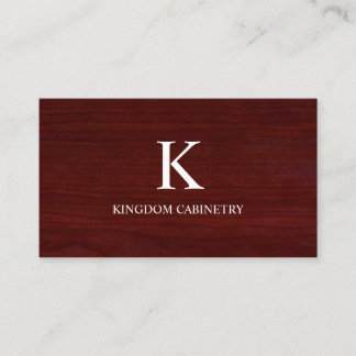 Cabinet Maker Business Card Template Visitenkarte
