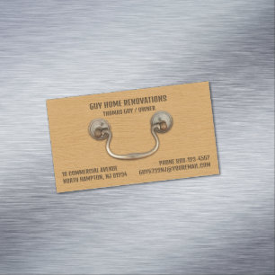 Cabinetry Carpentry Magnetische Visitenkarte