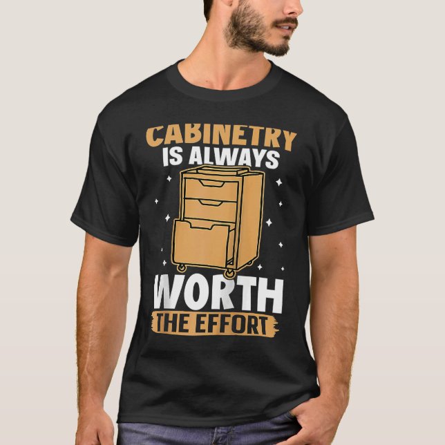 Cabinetry Is Always Worth The Effort Raglan Baseba T-Shirt (Vorderseite)