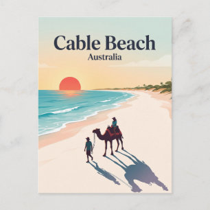 Cable Beach Broome Australien Postkarte