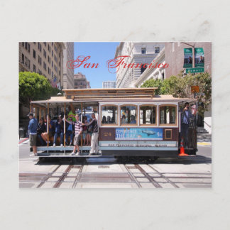 Cable Car Car San Francisco Postcard Postkarte
