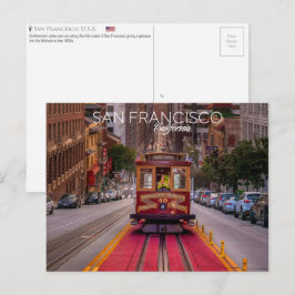 Cable Car, San Francisco, U.S.A. Postkarte