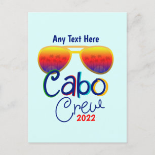 Cabo Crew Vacation Family Honeymoon Girls Group Postkarte