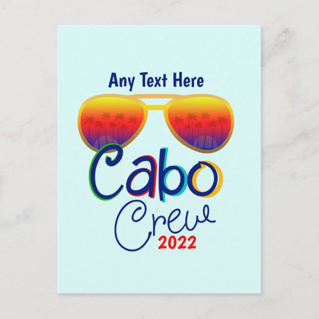 Cabo Crew Vacation Family Honeymoon Girls Group Postkarte (Vorderseite)