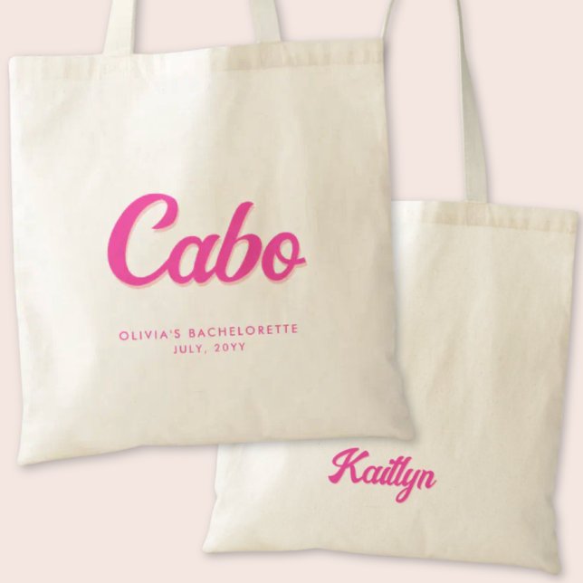 Cabo Junggeselinnen-Abschied Personalisiert Tote B Tragetasche (Cabo Bachelorette Party Tote Bag)