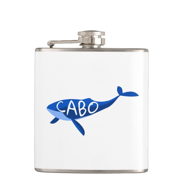 Cabo Mexico Whale Flachmann (Vorderseite)