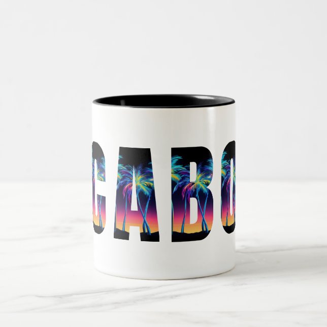 Cabo Palmen Zweifarbige Tasse (Mittel)