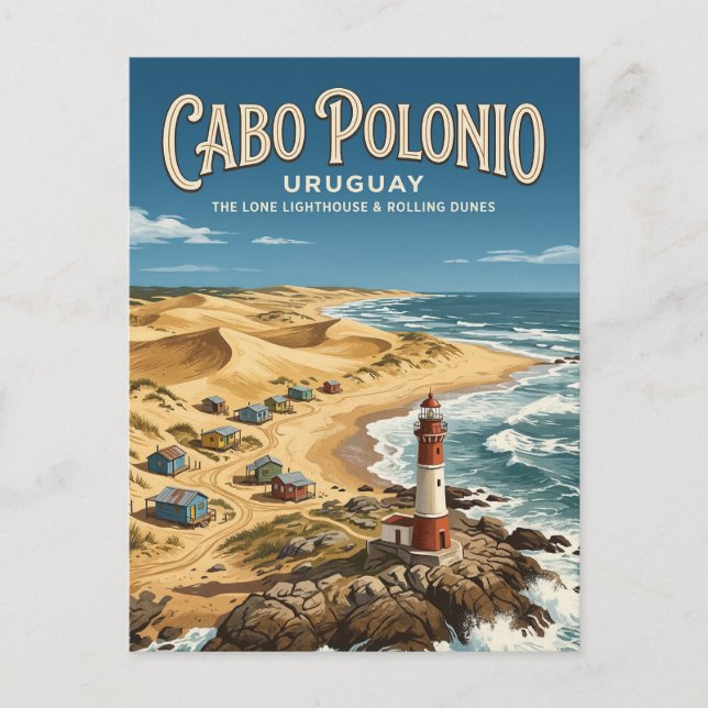 Cabo Polonio Postkarte (Vorderseite)