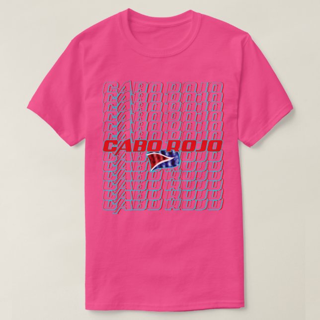 Cabo Rojo Cascade Text 2 T-Shirt (Design vorne)