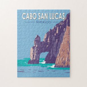 Cabo San Lucas Arch Mexiko Reise Kunst Vintage Puzzle