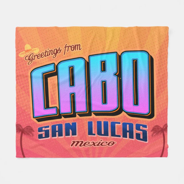 Cabo San Lucas Baja Mexico Blanket Fleecedecke (Vorderseite (Horizontal))